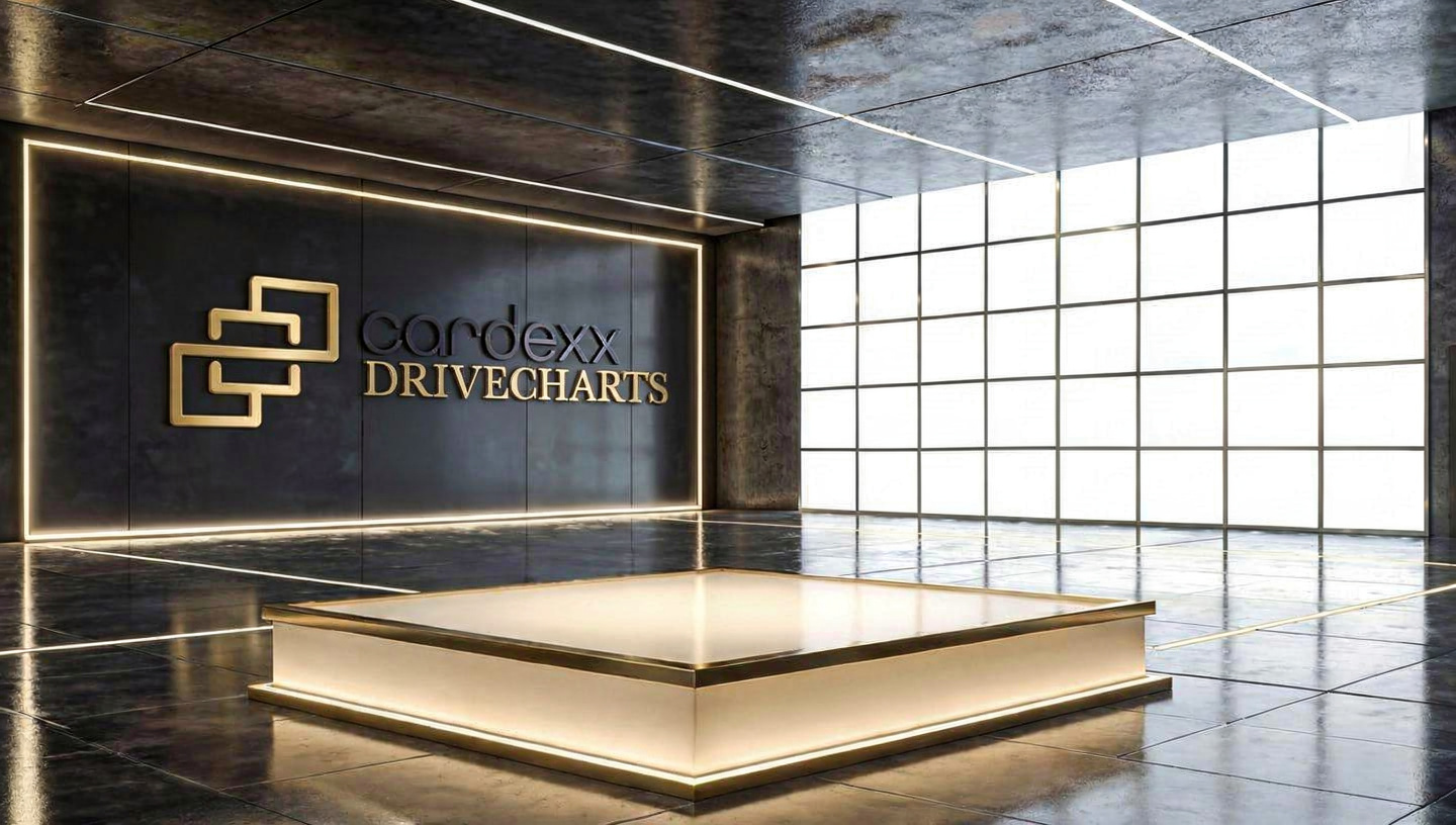DriveCharts showroom wall preview